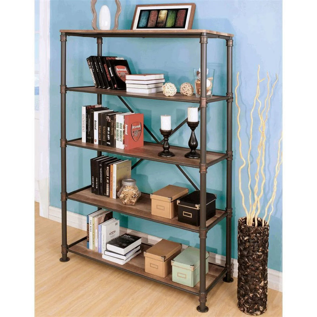 4-Shelf Metal Bookcase R513835