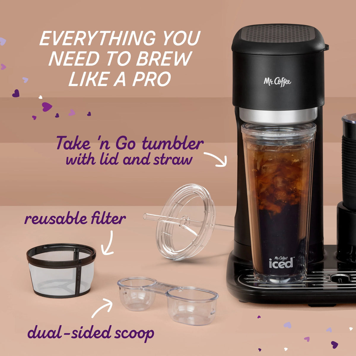 Black Single-Serve Coffee Maker C91586