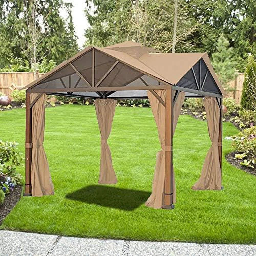 Replacement Canopy Top Cover for Pitched Roof Gazebo C7376
