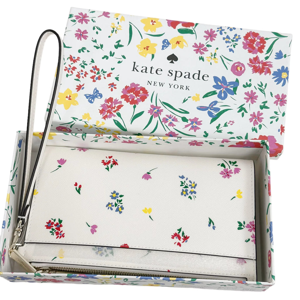 Floral Double Zip Wristlet Y122