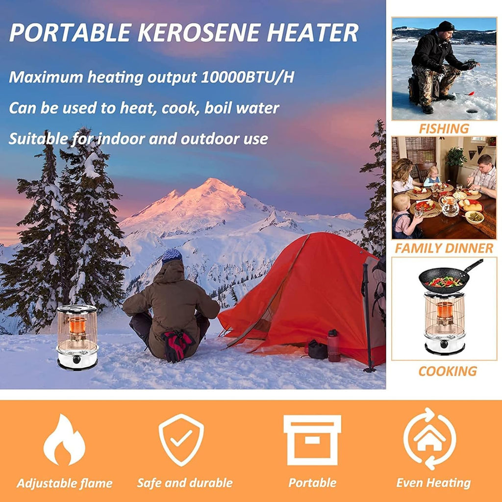 Kerosene Heater with Handle, Portable, 10000BTU A3380