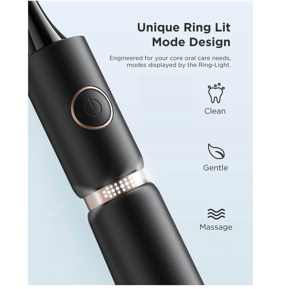 Rechargeable UltraSonic Electric Toothbrush with Travel Case & 8 Brush Heads Q981