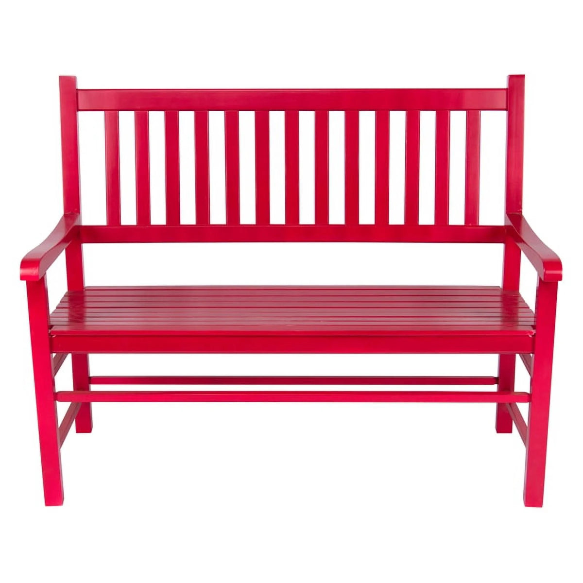 Red Hardwood Patio Bench I1255