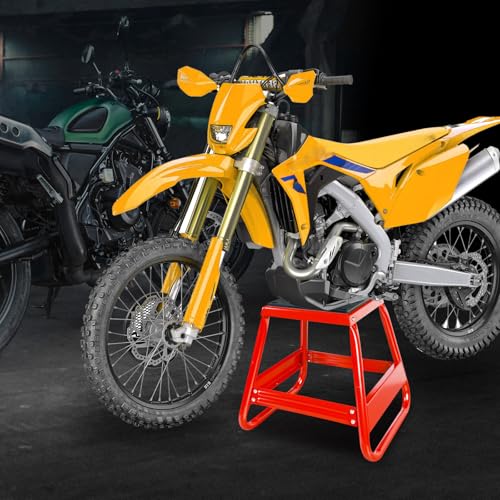 Motorcycle Stand Lift Dirt Bike Stand, Universal Panel Dirtbike Stand Jack Fit for Yamaha Honda Kawasaki, 1000LBS Capacity Removable Maintenance Motocross Stand Red

Motorcycle Dirt Bike Stand 1000LBS Capacity Red B9163