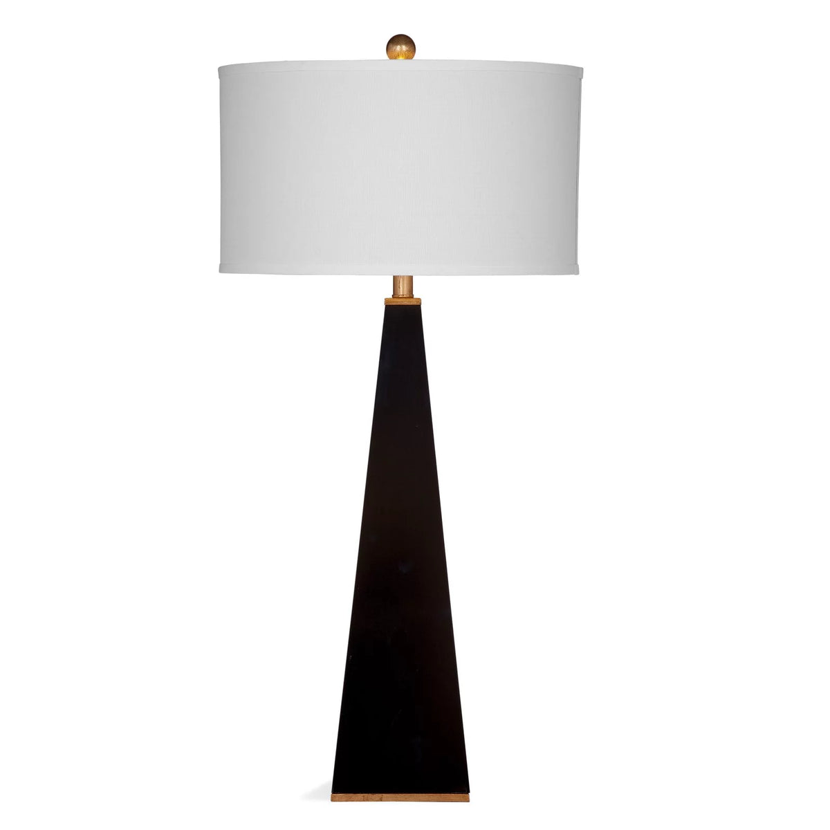 Glossy Black Resin Table Lamp M445