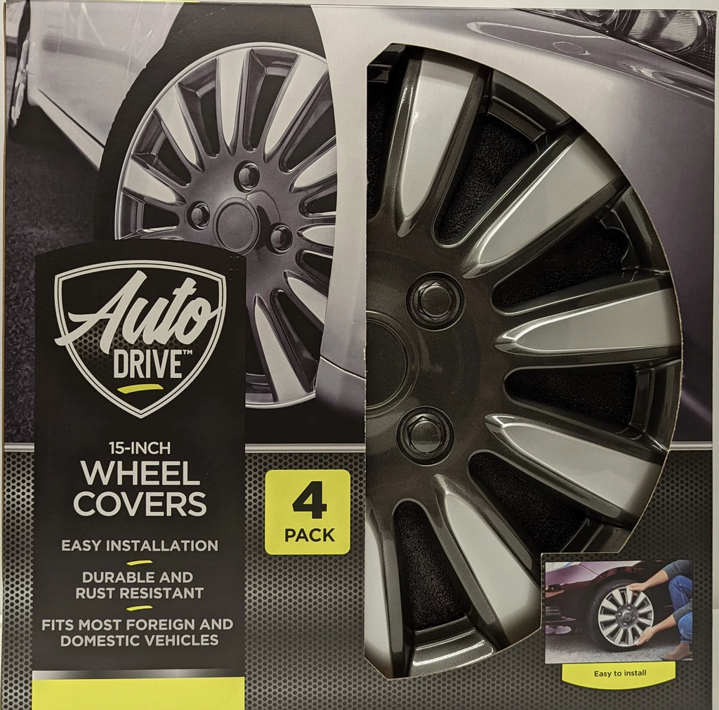 15-in Wheel Cover in Silver and Charcoal Finish B556