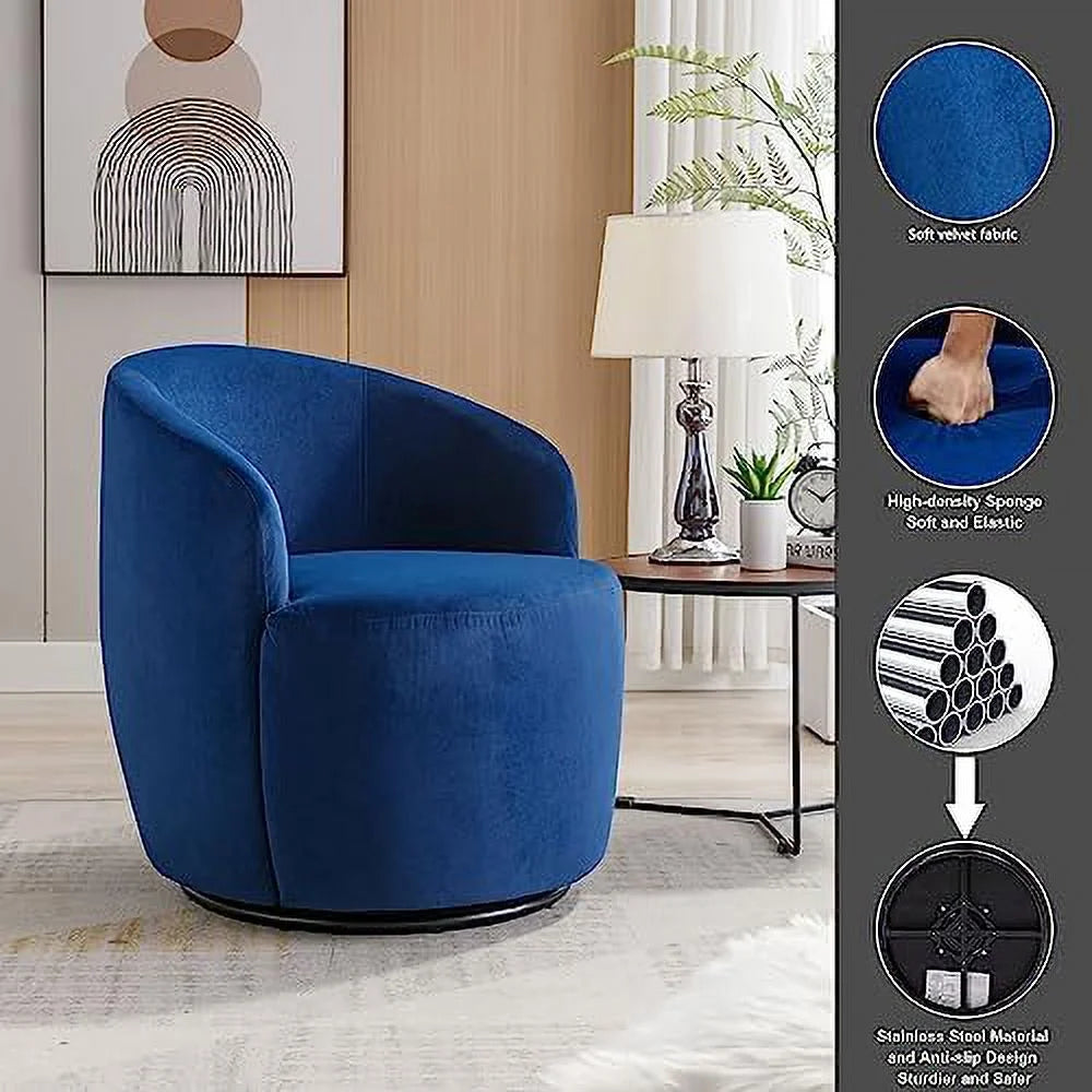 Green Teddy Upholstered Swivel Barrel Chair U43442