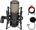 Large Diaphragm Condenser Microphone with Pop Filter and XLR To XLR Cable R9371