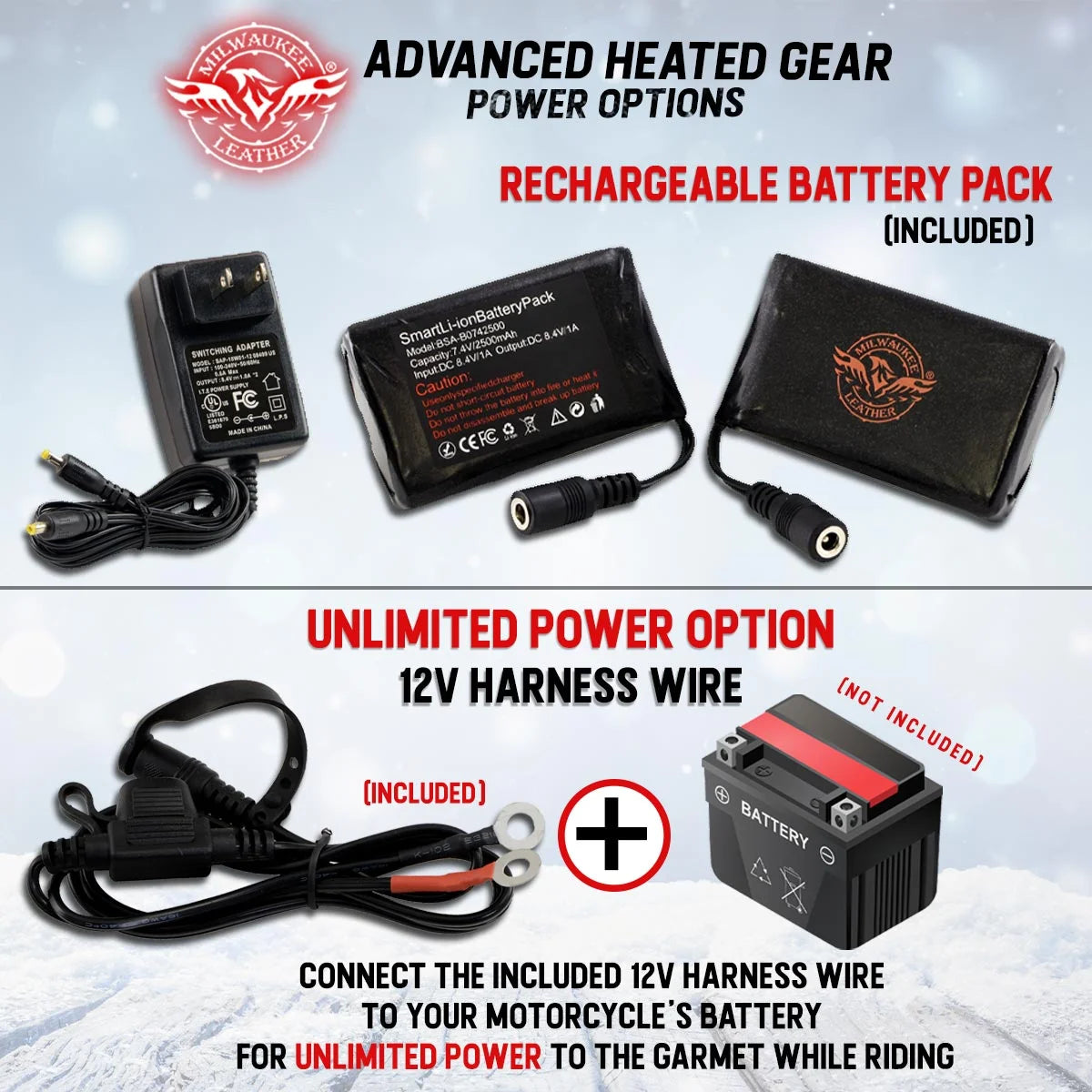 Heated Winter Gloves with Battery 3X-Large X5151