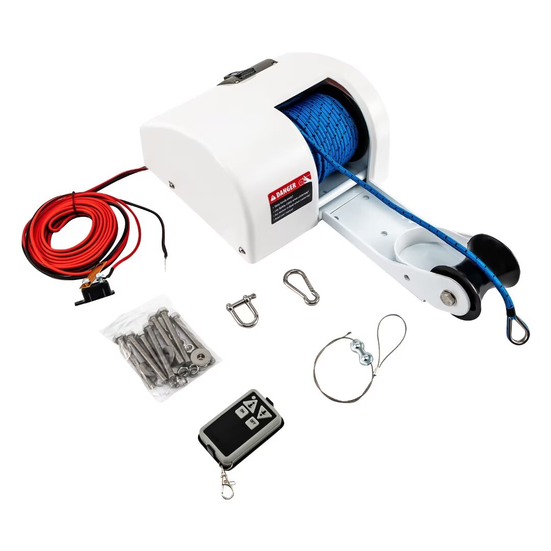 12V Saltwater Marine Electric Anchor Winch with Wireless Remote Control S30652