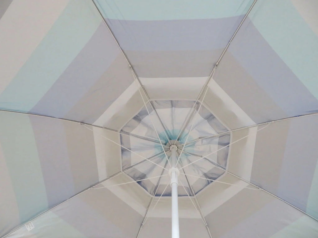 6 Feet Blue Stripe Beach Umbrella Q361