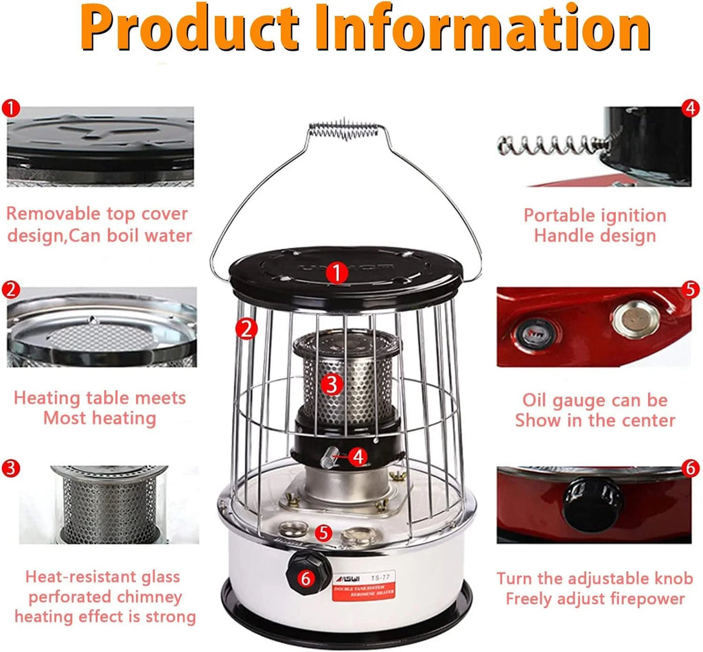 Kerosene Heater with Handle, Portable, 10000BTU A3380