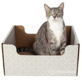 Extra-Large Heavy Duty Cardboard Cat Scratcher and Lounger Box Z682
