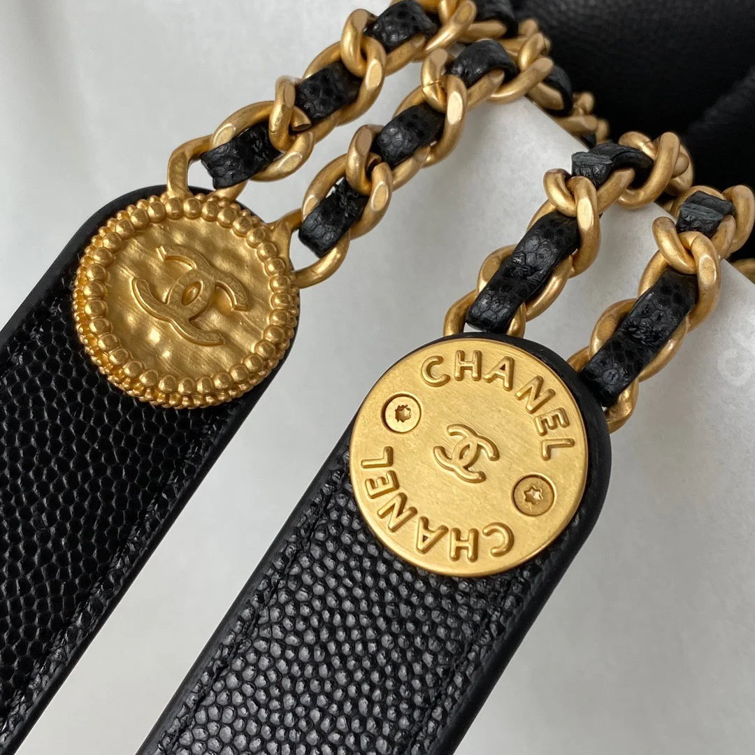 Mini Flap Bag With Top Handle Black 7.9in/20cm P29479