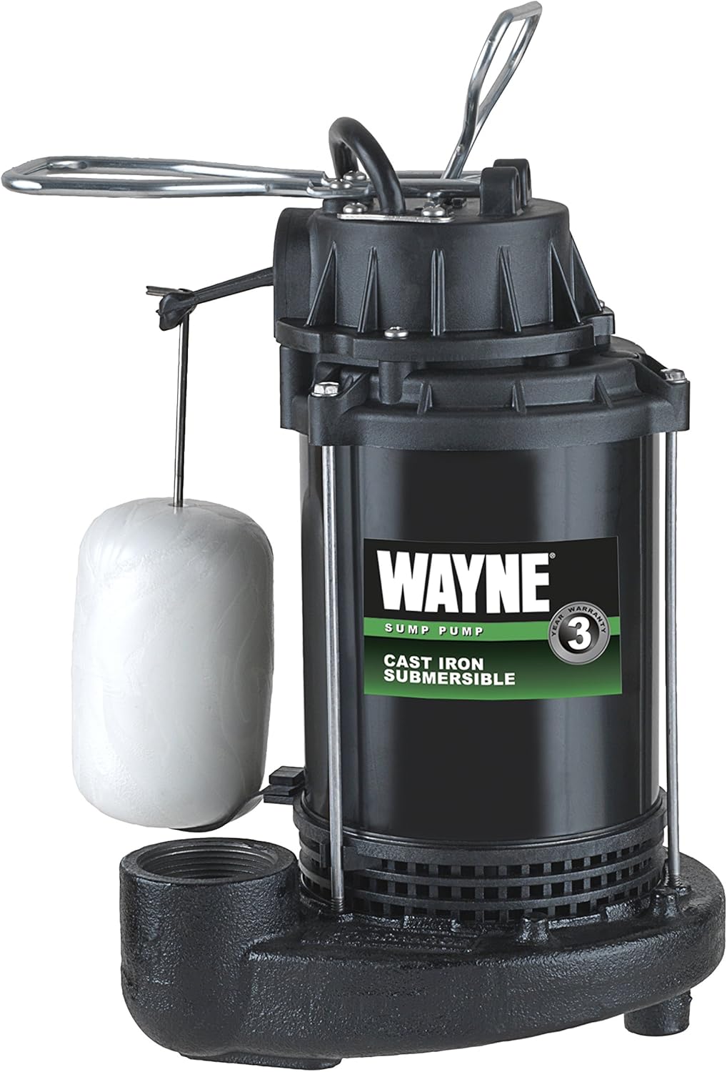1/2 HP Submersible Cast Iron and Steel Sump Pump With Integrated Vertical Float Switch O394