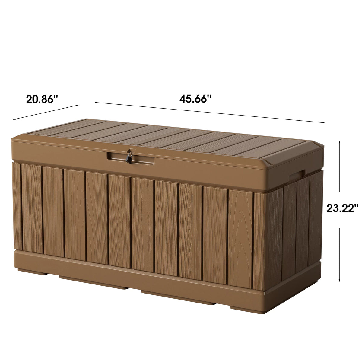 82 Gallon Resin Lockable Deck Box A142