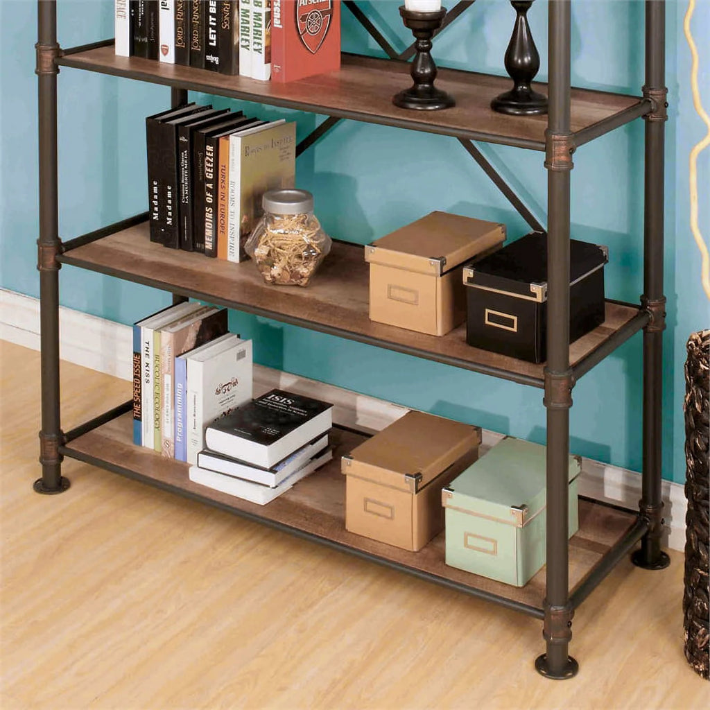 4-Shelf Metal Bookcase R513835
