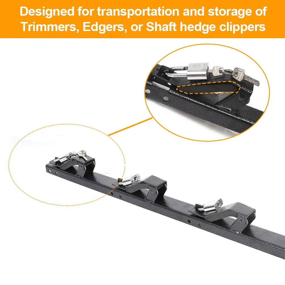 Lockable 3 Place Trimmer Rack F1545