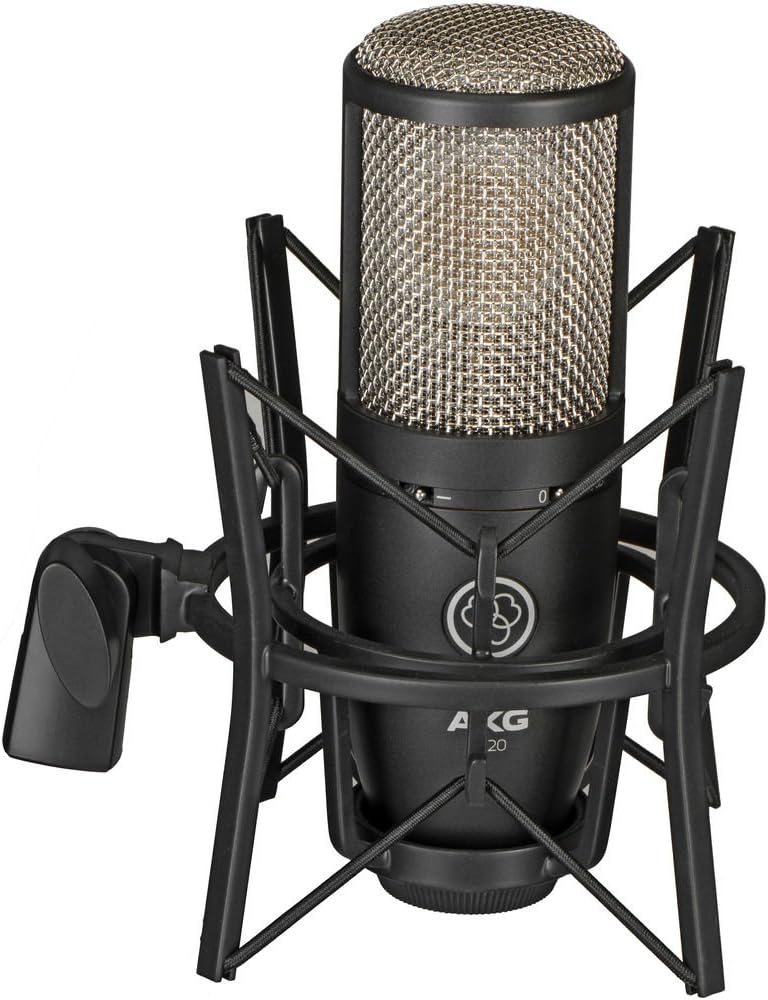 Large Diaphragm Condenser Microphone with Pop Filter and XLR To XLR Cable R9371
