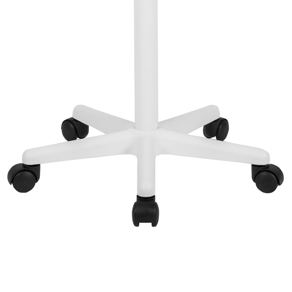 White Sit to Stand Mobile Laptop Computer Desk G1537