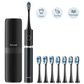 Rechargeable UltraSonic Electric Toothbrush with Travel Case & 8 Brush Heads Q981