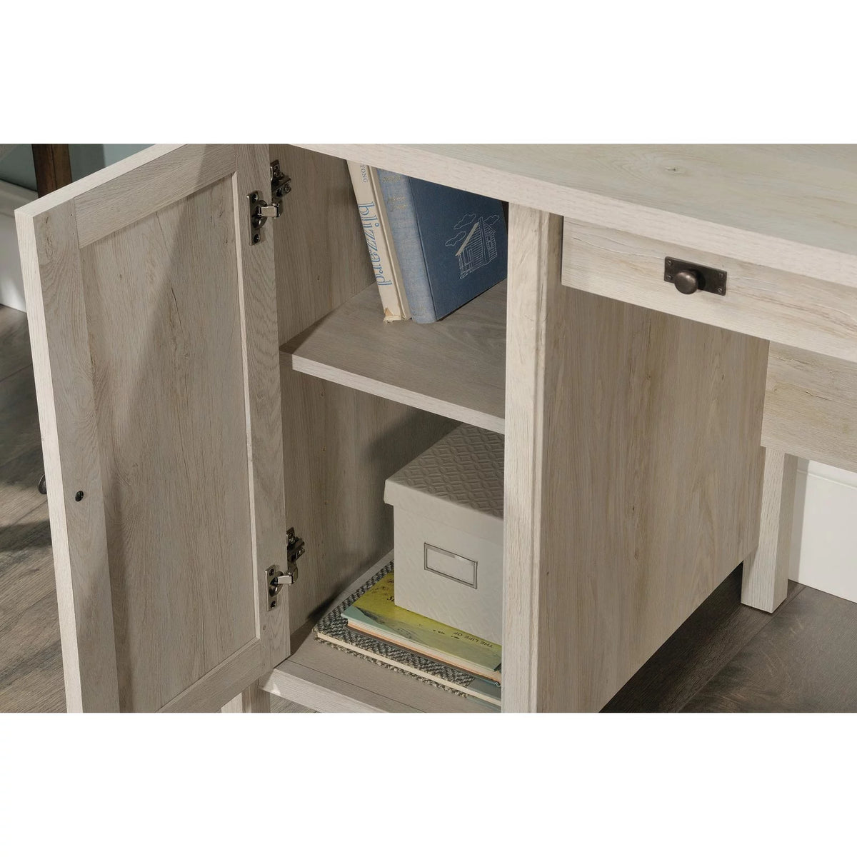 Computer Desk, Chalked Chestnut Finish V852133