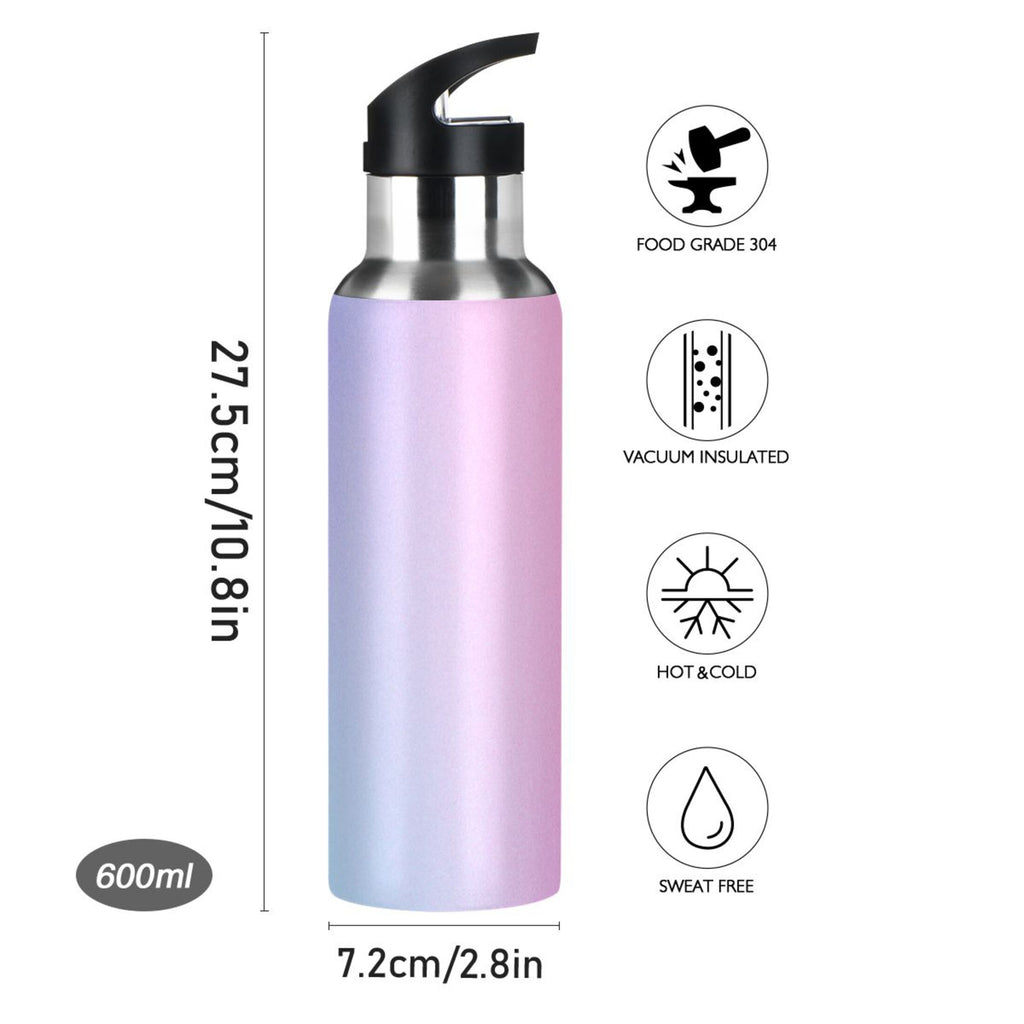 Stainless Steel Vacuum Insulated Water Bottle with Straw Lid 20 OZ Z794