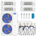 42,000 BTU 4 Zone Ceiling Cassette Ductless Air Conditioner and Heat Pump C619