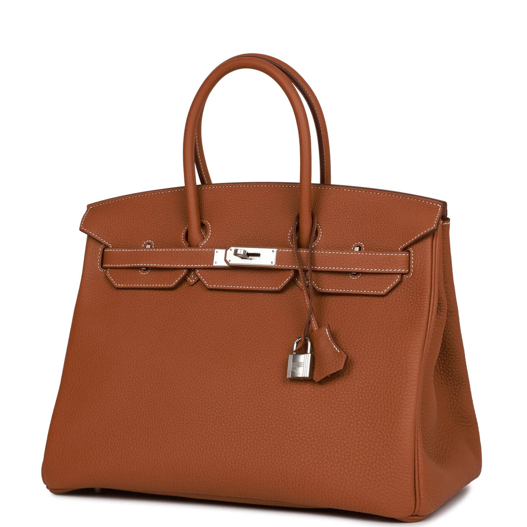 Gold Togo Palladium Hardware Bag D5154