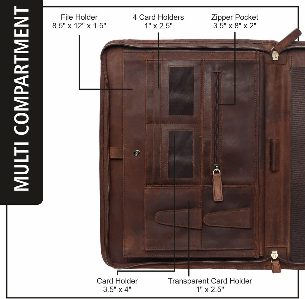 Leather Portfolio Folder Pack of 2 E902494