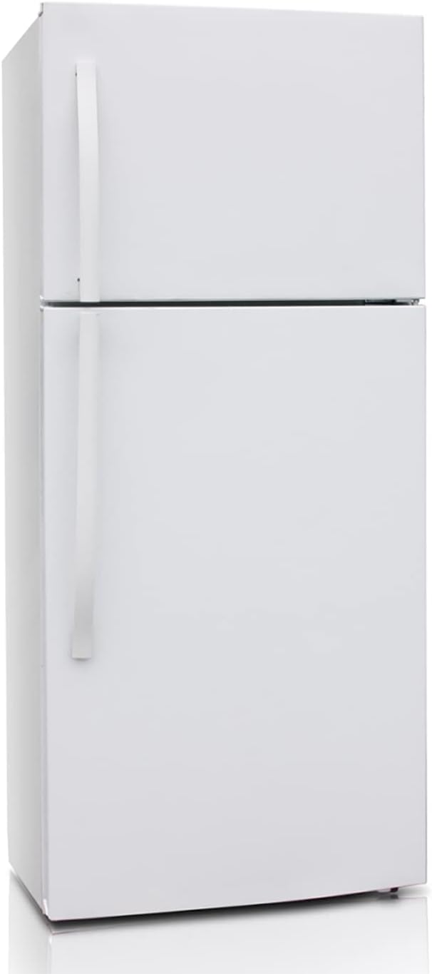 White 21 Cu. Ft Top Freezer Refrigerator D3027