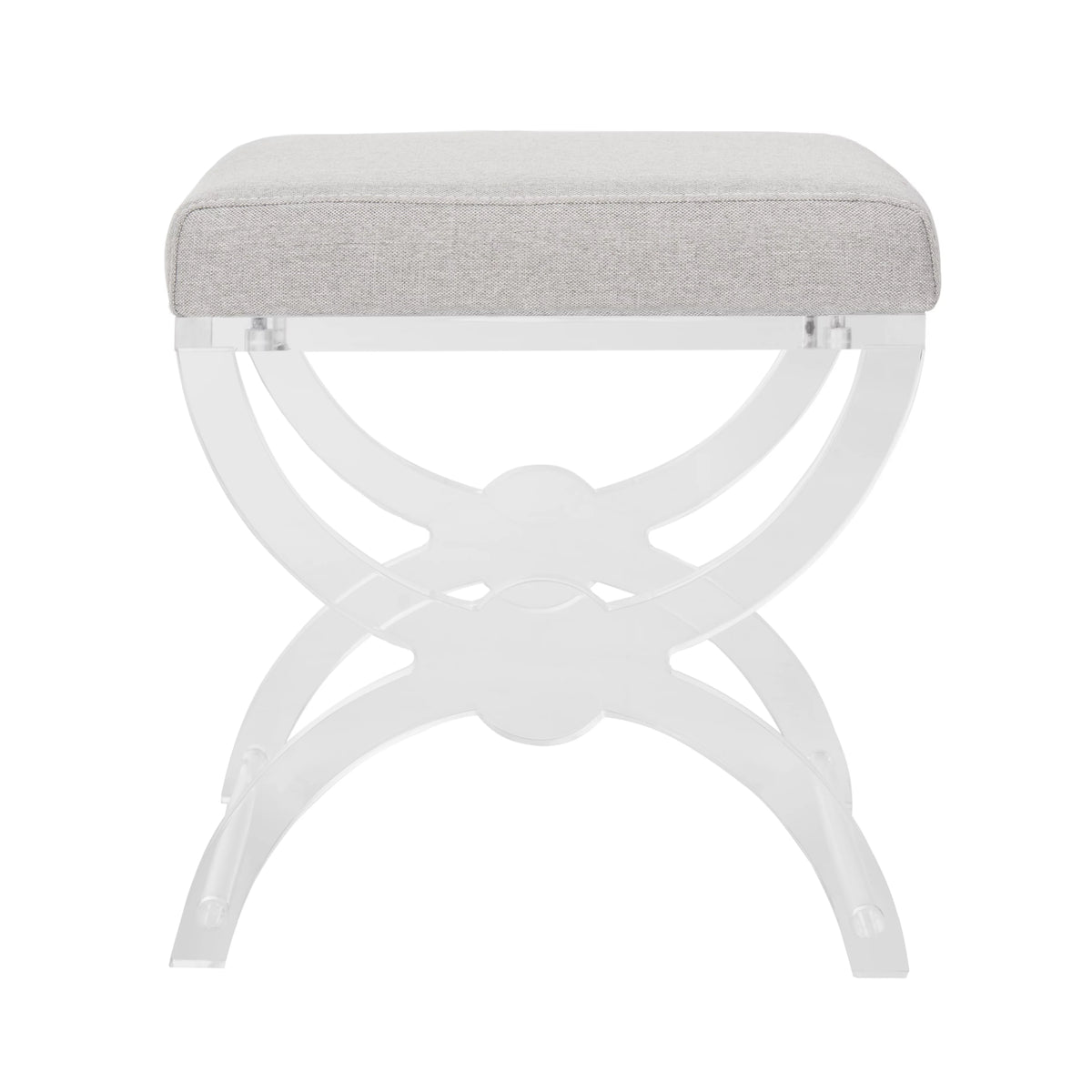 Upholstered Acrylic Ottoman H839034