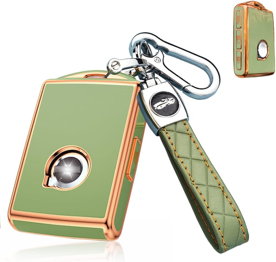 Grey-Blue TPU Key Fob Cover with Keychain O962769