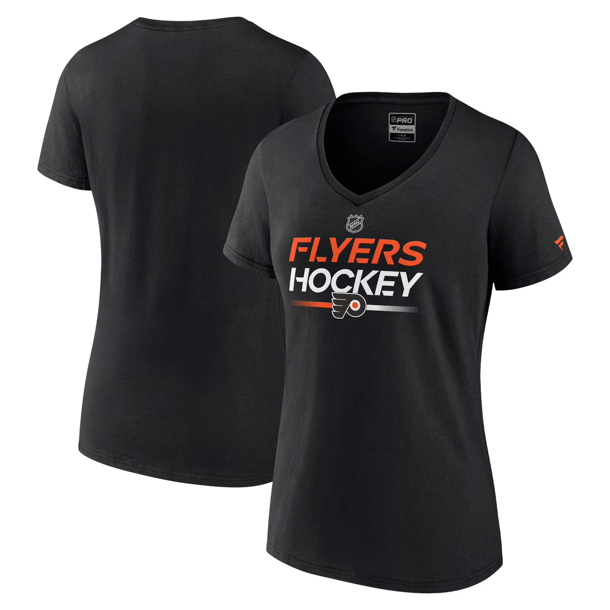 Black Philadelphia Flyers Authentic Pro V-Neck T-Shirt J728924