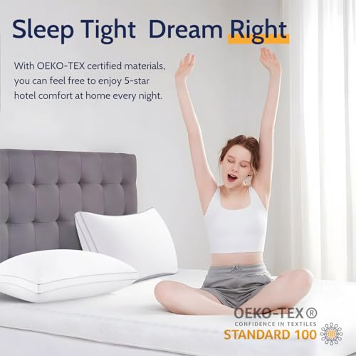 King Size Set of 2 Down Alternative Pillows Z7126