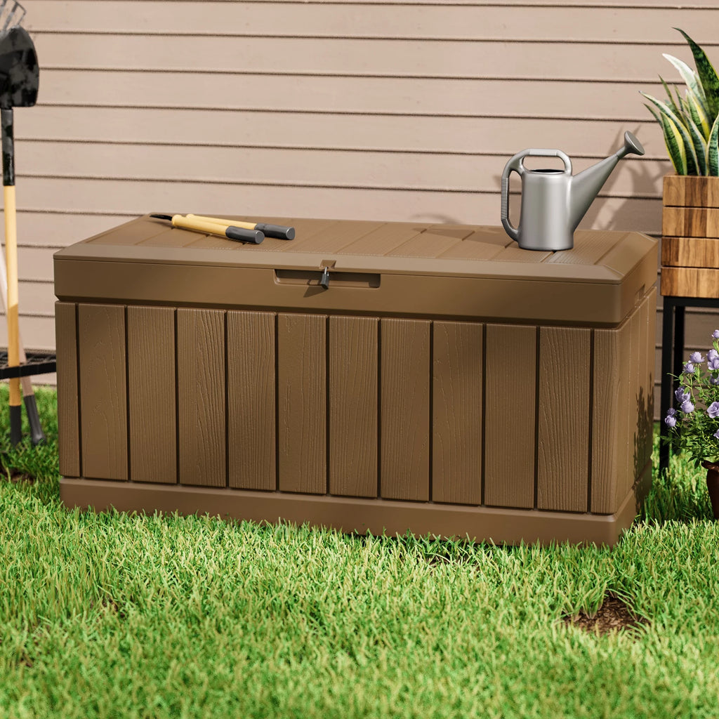 82 Gallon Resin Lockable Deck Box A142