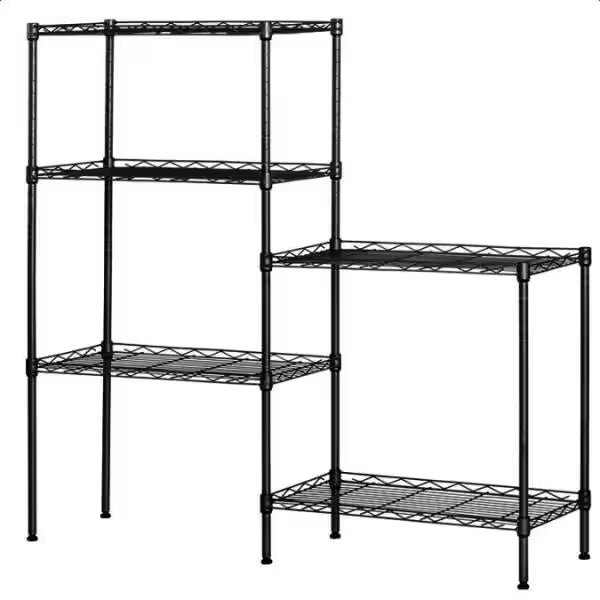 Black 5-Tier Heavy Duty Steel Storage Shelving Unit N67953
