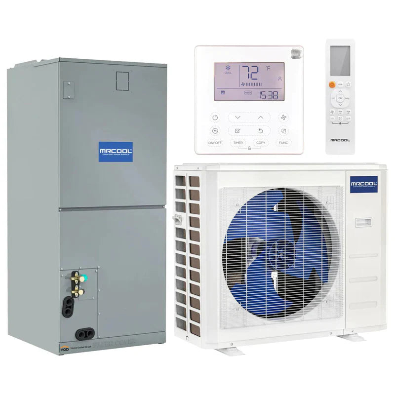 36K BTU Central Ducted Air Handler and Heat Pump Condenser P19383