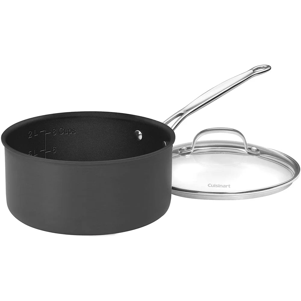 10-Piece Nonstick Hard-Anodized Cookware Set with 12-Piece Knife Set Y2251