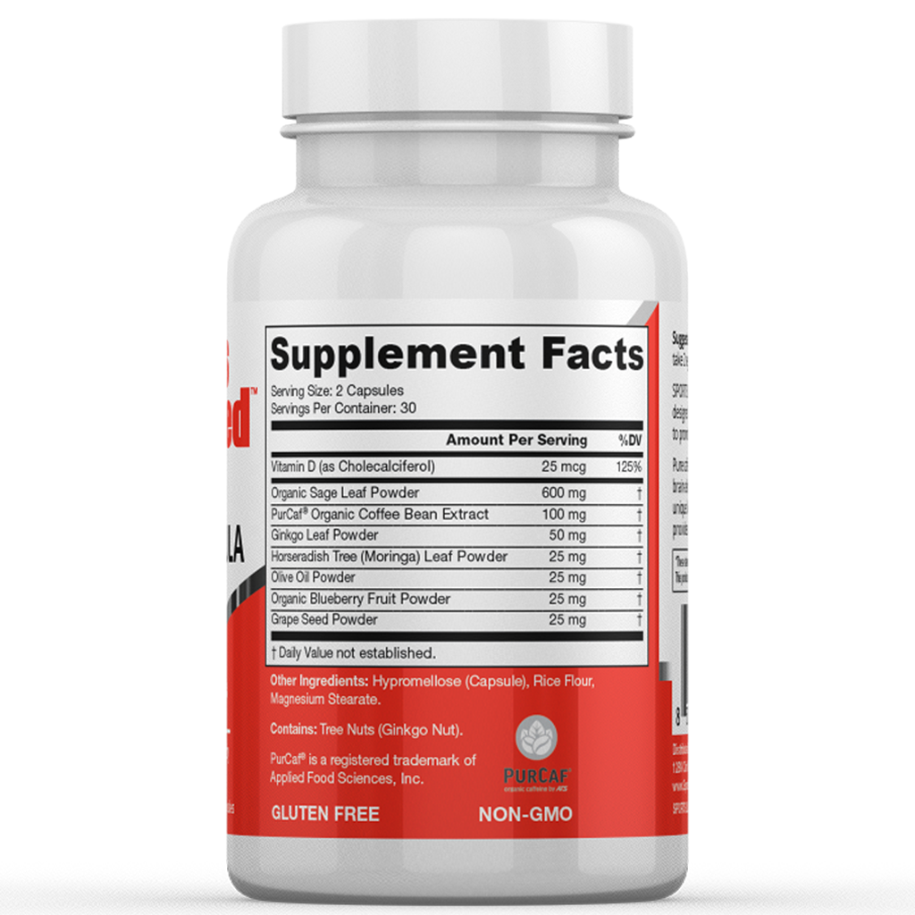 Brain Formula Focus Supplement - 60 Vegan Capsules M56910