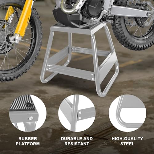 Motorcycle Stand Lift Dirt Bike Stand, Universal Panel Dirtbike Stand Jack Fit for Yamaha Honda Kawasaki, 1000LBS Capacity Removable Maintenance Motocross Stand Red

Motorcycle Dirt Bike Stand 1000LBS Capacity Red B9163