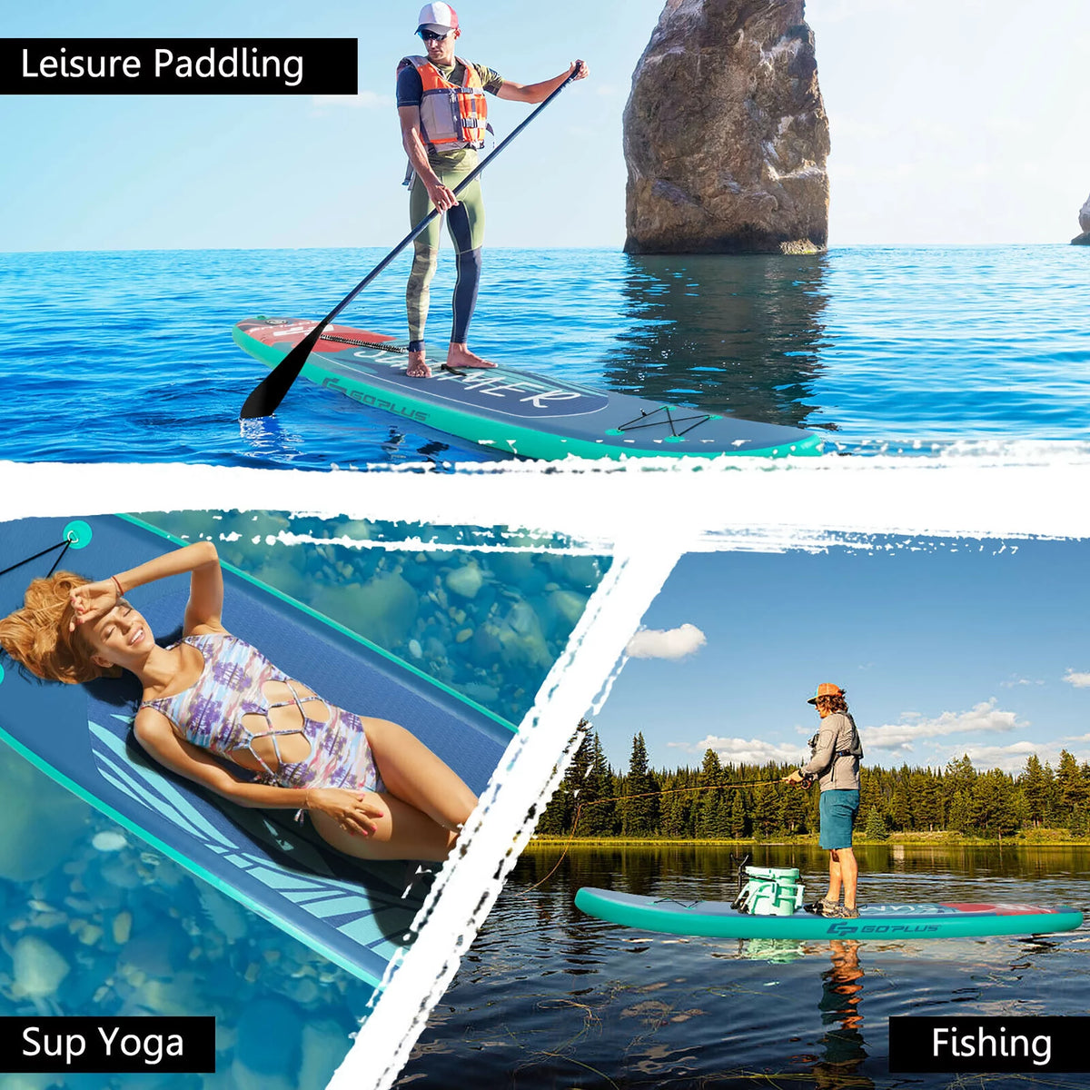 10.5ft Inflatable Stand Up Paddle Board B378439
