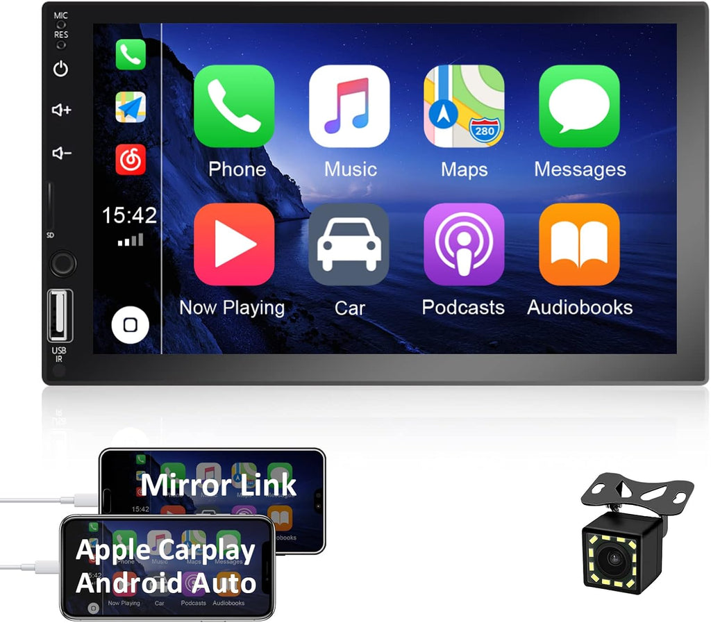 7 Inch Touchscreen Car Stereo with Backup Rear View Camera M165087