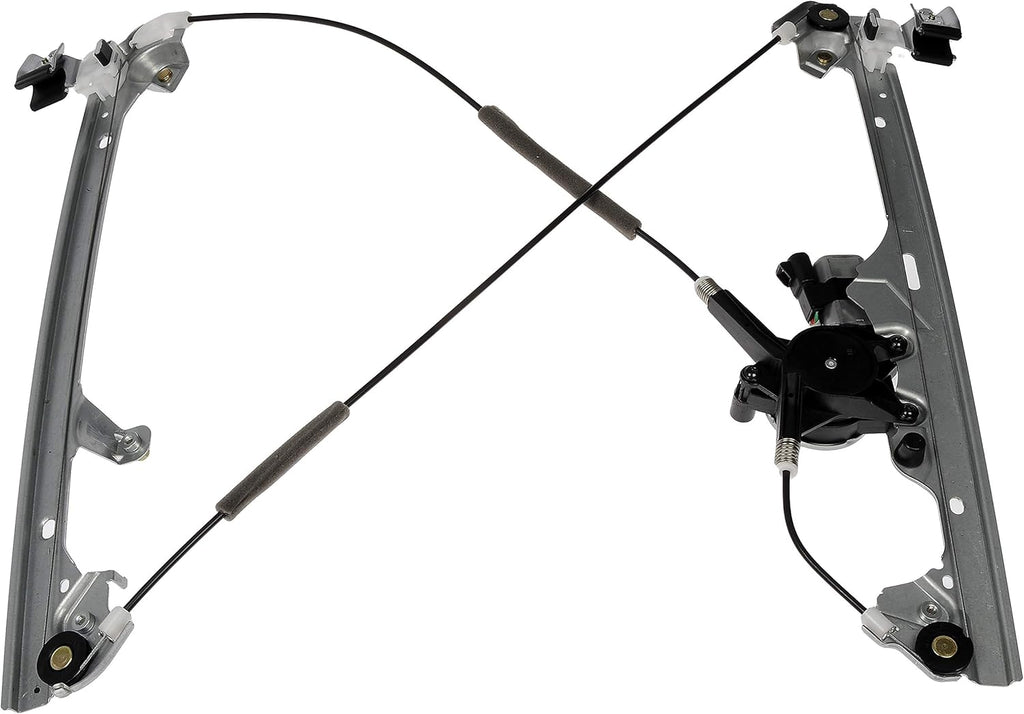 Front Passenger Side Power Window Regulator And Motor Assembly, Black Pack of 2 Y419484