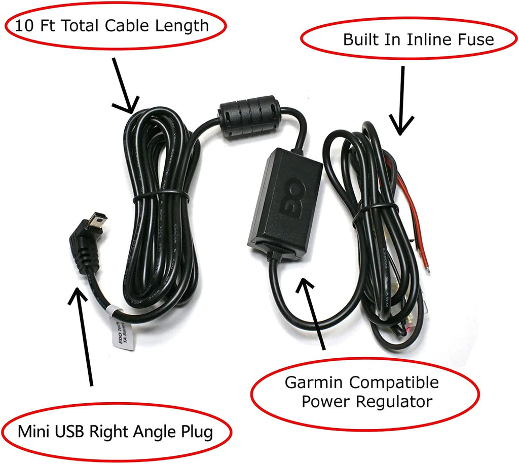 Car Charger Power Cord Hardwire Kit J4152