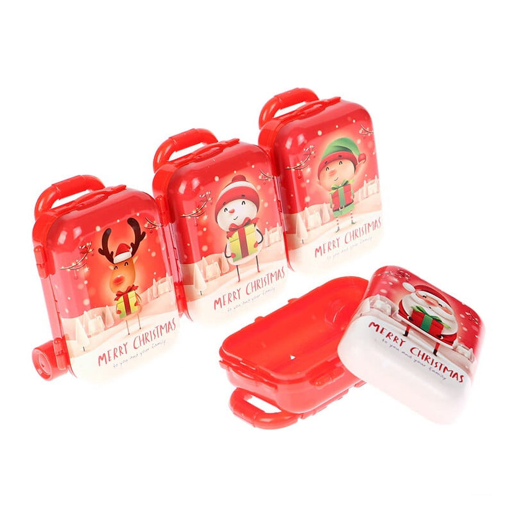 Mini Christmas Suitcase Dollhouse Decor T297