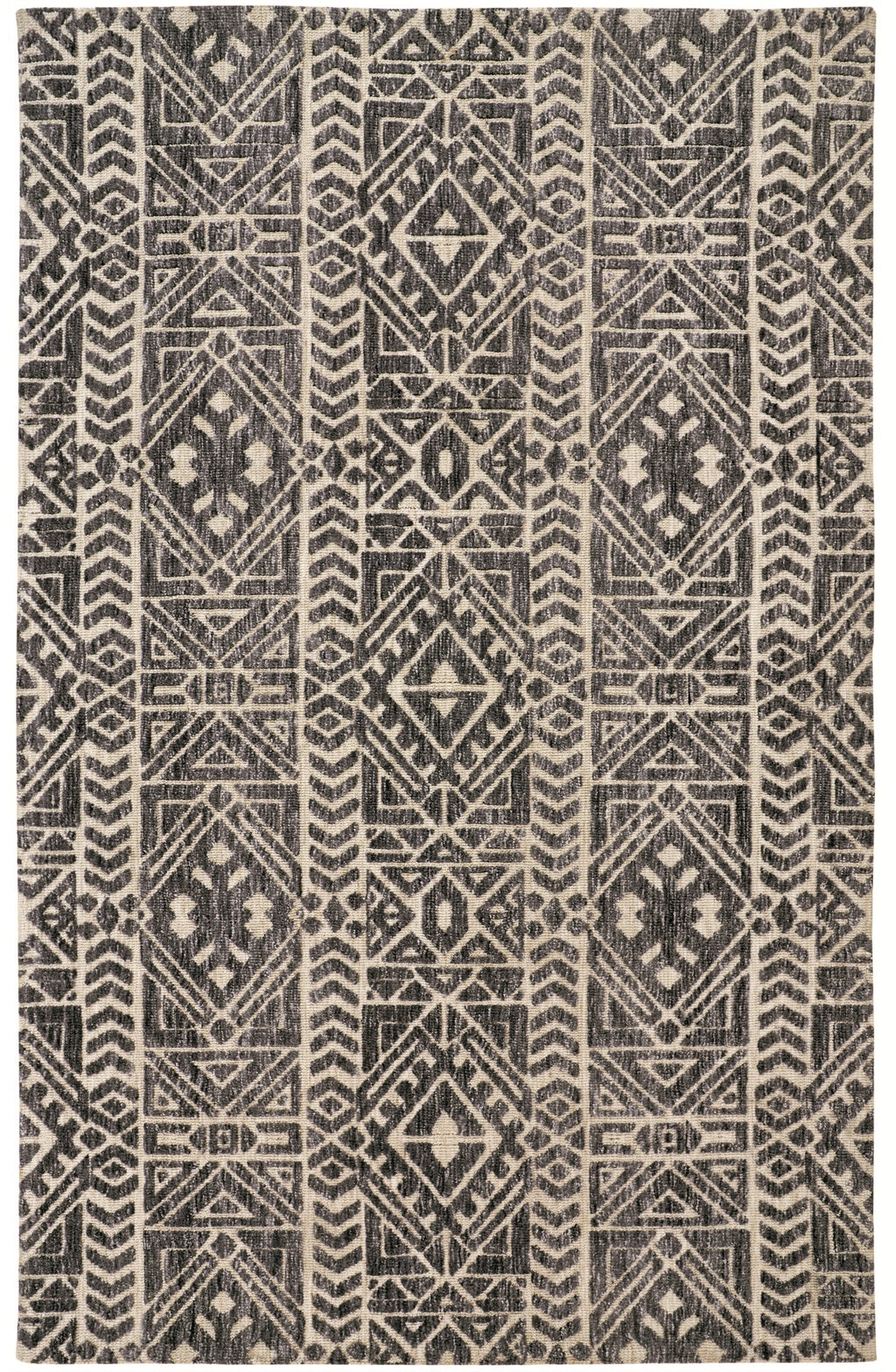 Gray/Black/Ivory 3'6" x 5'6" Stain Resistant Water Resistant Fade Resistant Accent Rug C774