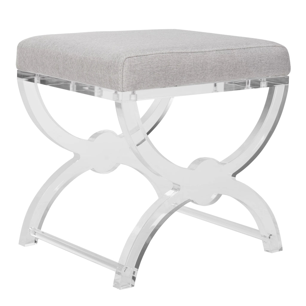 Upholstered Acrylic Ottoman H839034