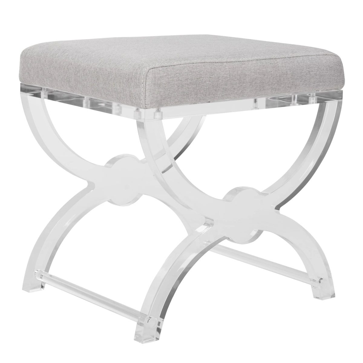 Upholstered Acrylic Ottoman H839034