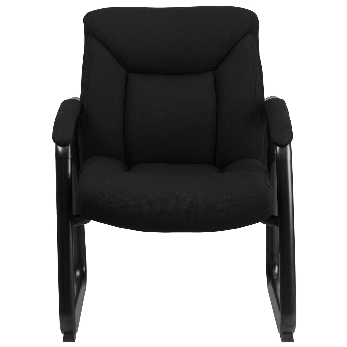 Black Fabric Big and Tall Executive Office Side Chair O71593